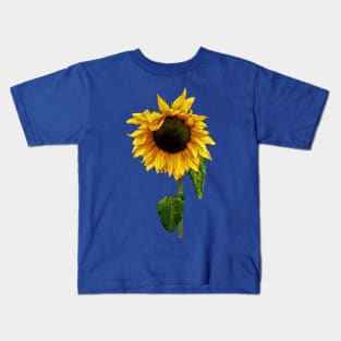 Sunflowers - Sunflower With Peakaboo Bangs Kids T-Shirt